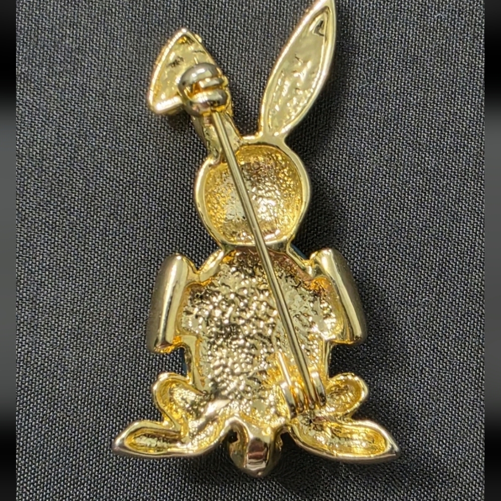 Estate - Gold Tone - Rabbit/Bunny - Vintage Brooch - Item 262 - Picture 3 of 4